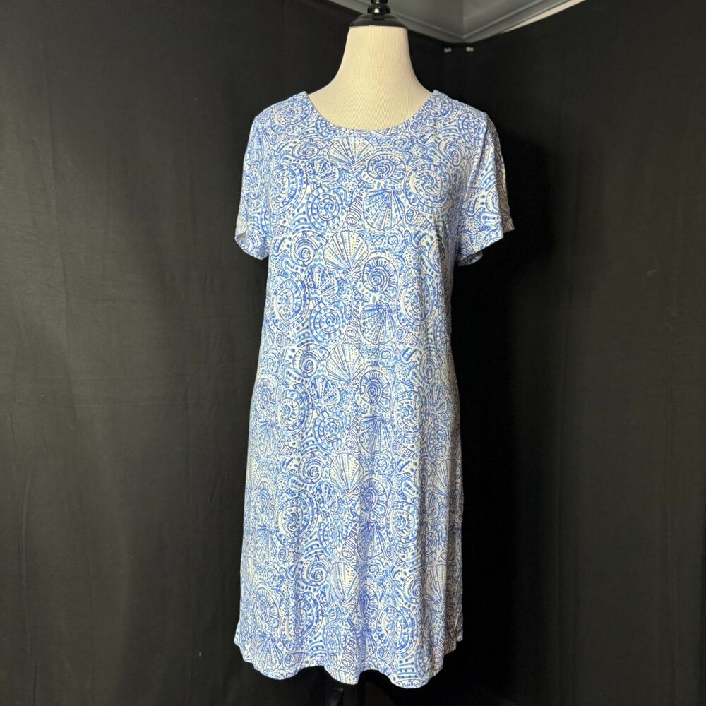 Talbots Nautical themed shift dress